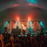 The main stage under the Chapiteau Harbour where families, friends and neighbours gather to sing, to dance, to just be themselves 